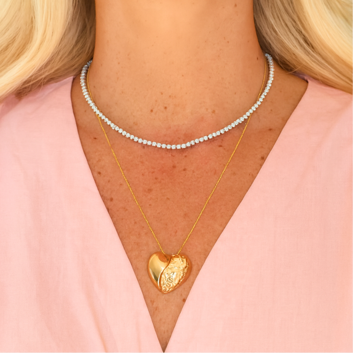 COLAR AMOR ETERNO - REVESTIDO A OURO 18K