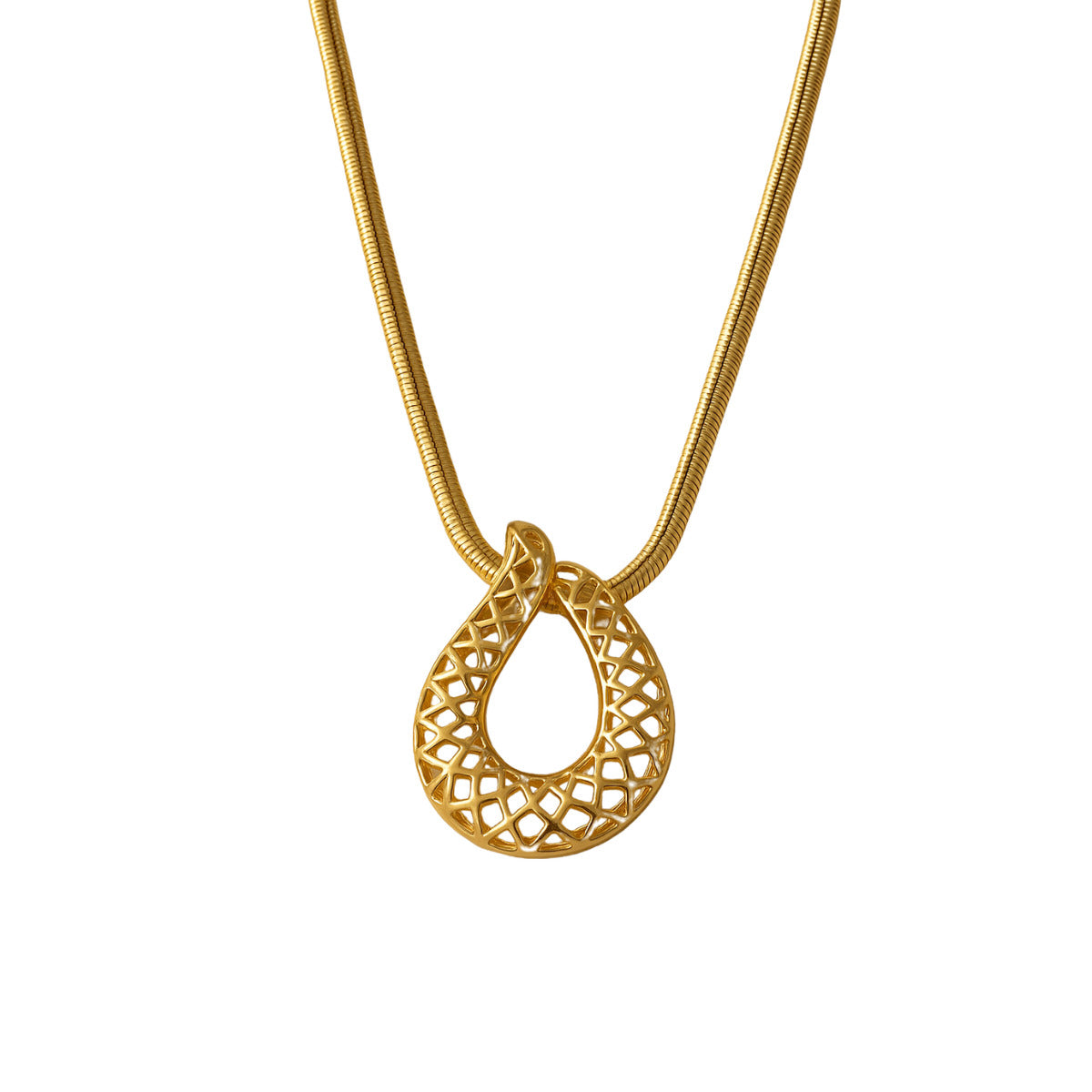 COLAR GOTA VAZADA - BANHO OURO