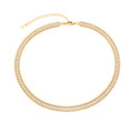 COLAR RIVIERA FLORENCE - BANHADO À OURO 18K