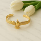 BRACELETE FORÇA ALADA - REVESTIDO A OURO 18K
