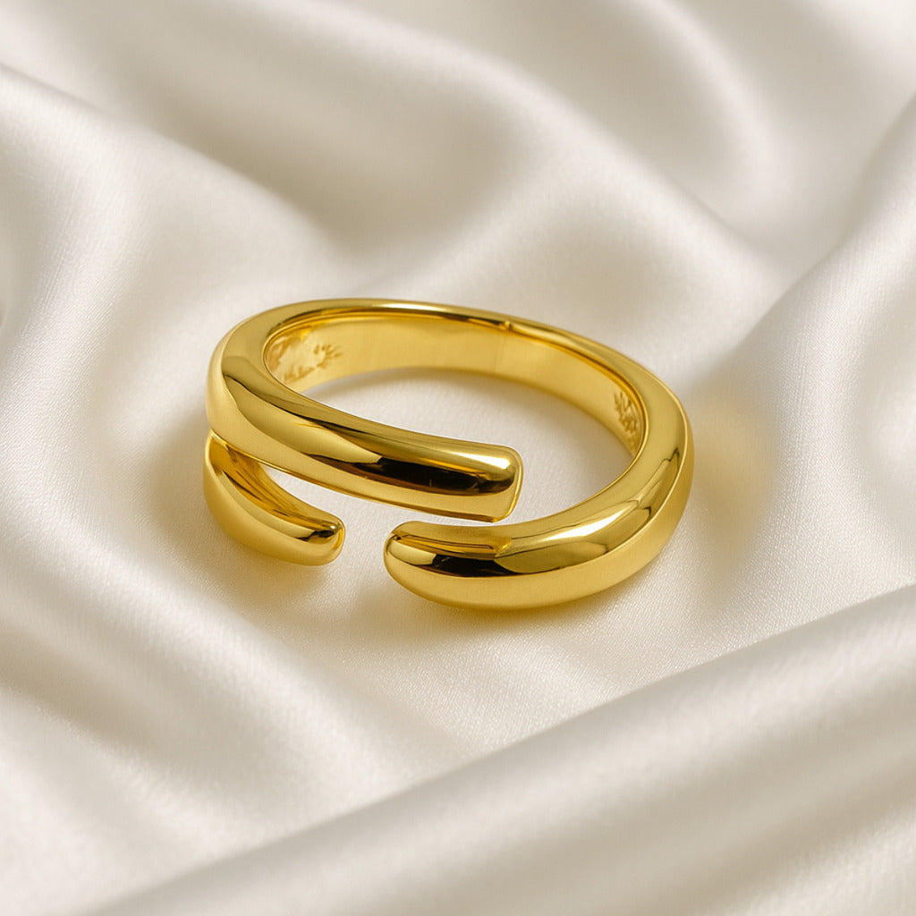 ANEL TOQUE DE PUREZA - REVESTIDO A OURO 18K