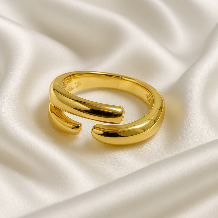 ANEL TOQUE DE PUREZA - REVESTIDO A OURO 18K