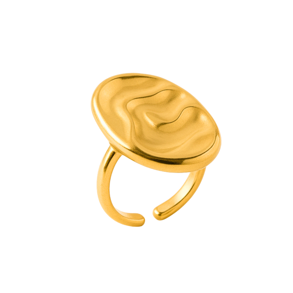 ANEL ESSÊNCIA FORJADA - REVESTIDO A OURO 18K