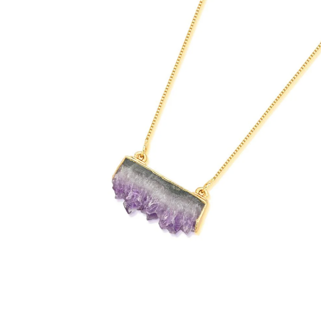 COLAR DRUSA NATURAL - REVESTIDO A OURO 18K