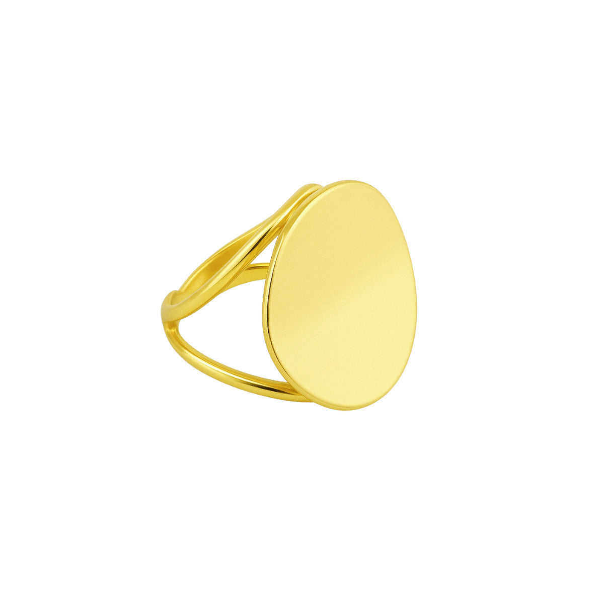 ANEL ESFERA CELESTE - BANHO OURO