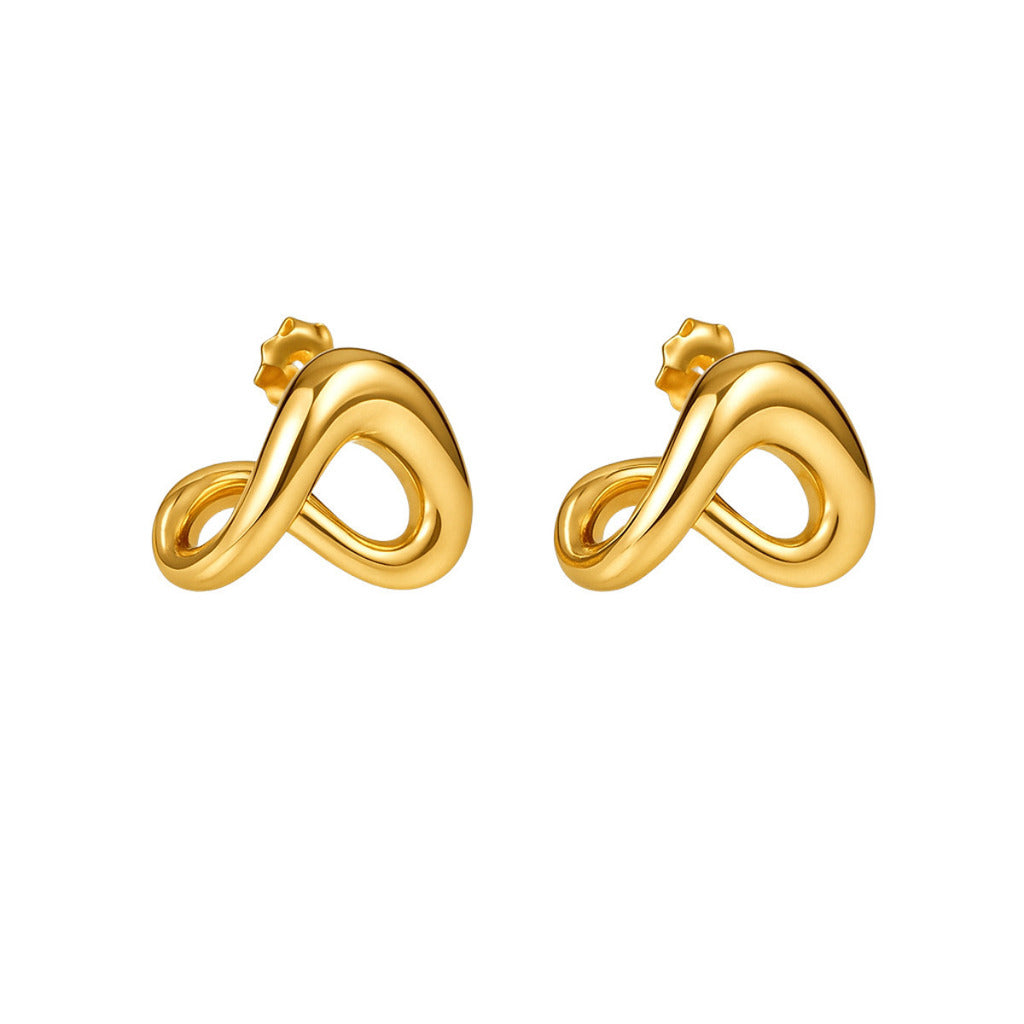 BRINCO FLUXO ELEGANTE - REVESTIDO A OURO 18K