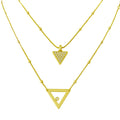 COLAR DUAL - REVESTIDO A OURO 18K