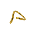 ANEL DESVIO PERFEITO - REVESTIDO A OURO 18K