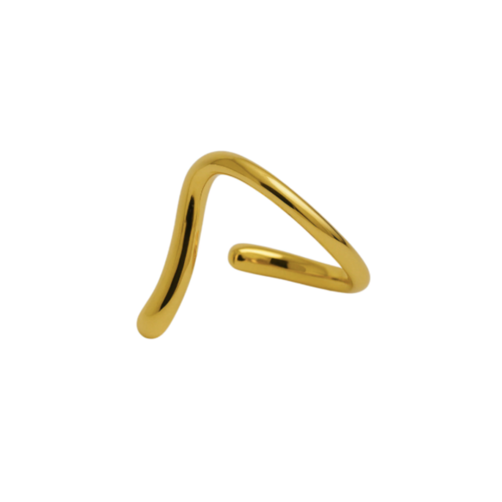 ANEL DESVIO PERFEITO - REVESTIDO A OURO 18K