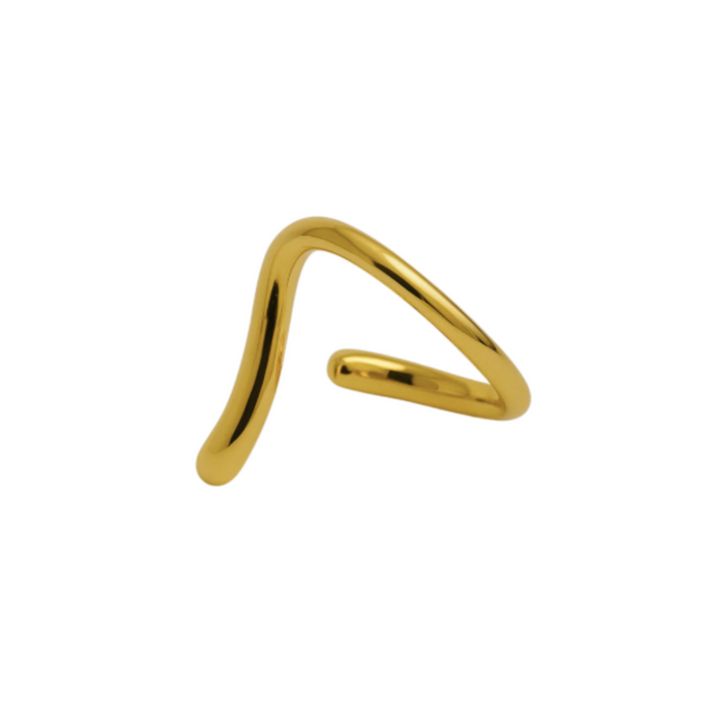 ANEL DESVIO PERFEITO - REVESTIDO A OURO 18K
