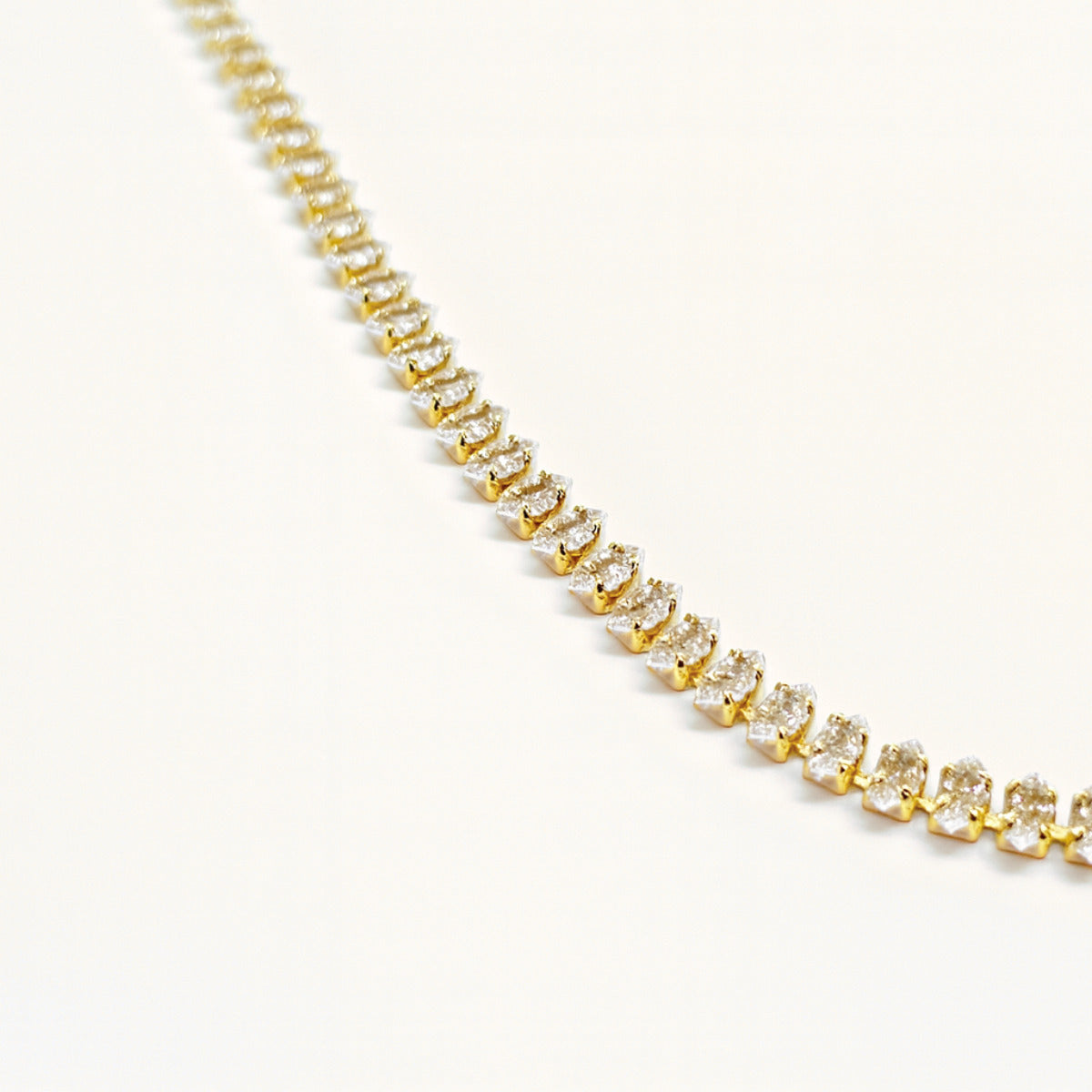 COLAR MEIA RIVIERA - BANHADO A OURO 18K