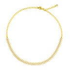 COLAR MEIA RIVIERA - BANHADO A OURO 18K