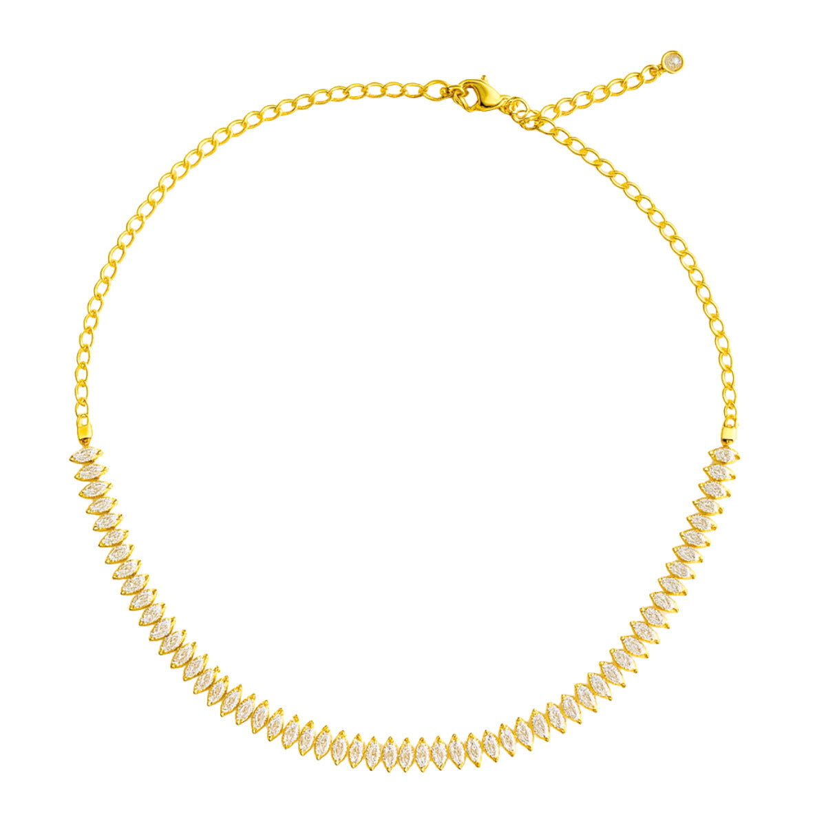 COLAR MEIA RIVIERA - BANHO OURO