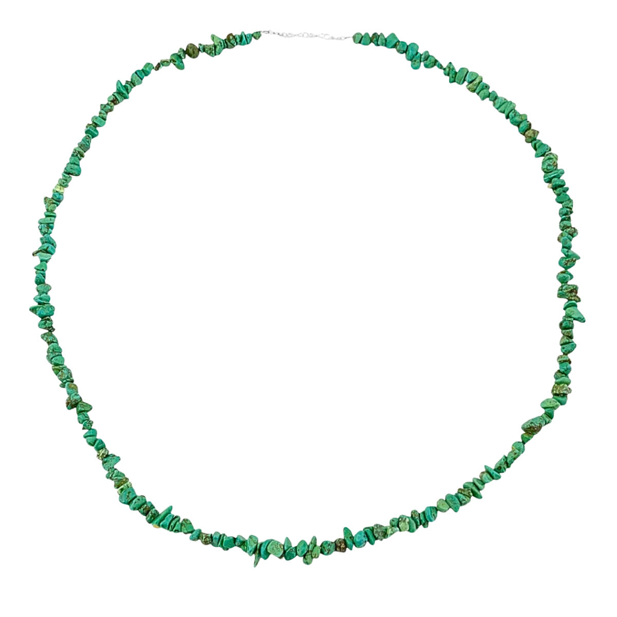 COLAR CASCALHO TURQUESA ZIAN E PRATA 925