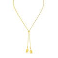 COLAR GRAVATA BOHO LEAVES - BANHADO A OURO 18K