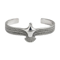 BRACELETE FORÇA ALADA - REVESTIDO A RÓDIO