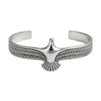 BRACELETE FORÇA ALADA - REVESTIDO A RÓDIO