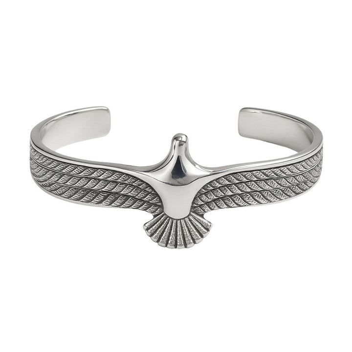 BRACELETE FORÇA ALADA - REVESTIDO A RÓDIO