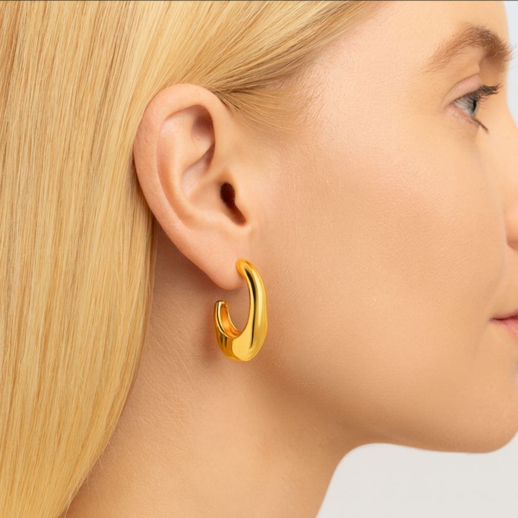 BRINCO ENLANCE NATURAL - REVESTIDO A OURO 18K