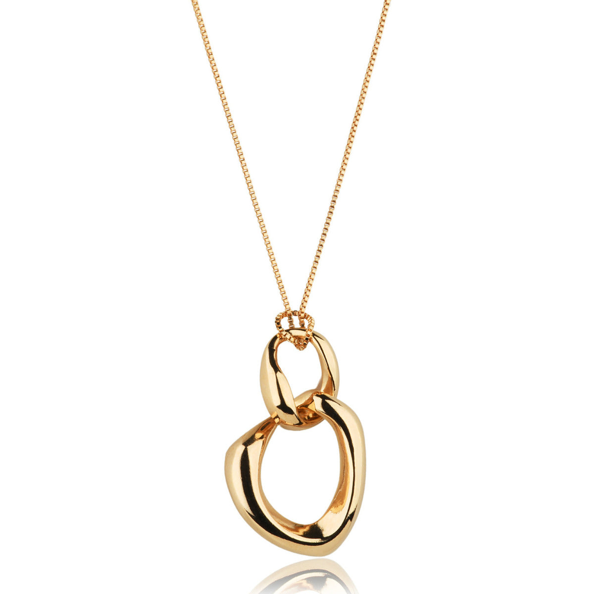 COLAR CONTORNO LIVRE - BANHO OURO
