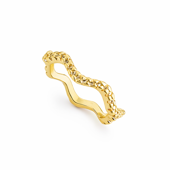 ANEL AURORA REAL - REVESTIDO A OURO 18K
