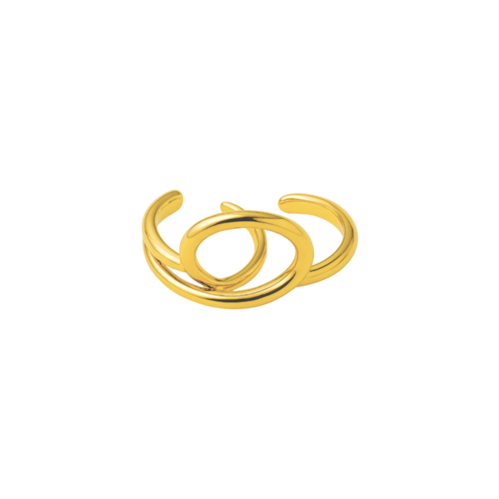 ANEL SOLSTICIO - REVESTIDO A OURO 18K