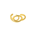 ANEL SOLSTICIO - REVESTIDO A OURO 18K