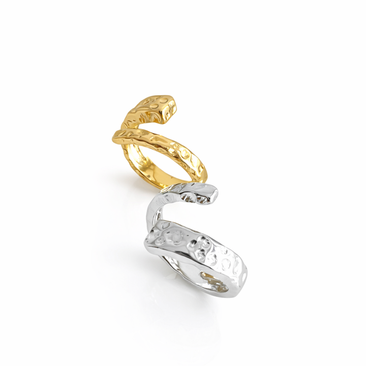 ANEL CAMADA BRUTA - REVESTIDO A OURO 18K