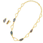 CONJUNTO ABALONE ENCANTO - REVESTIDO A OURO 18K