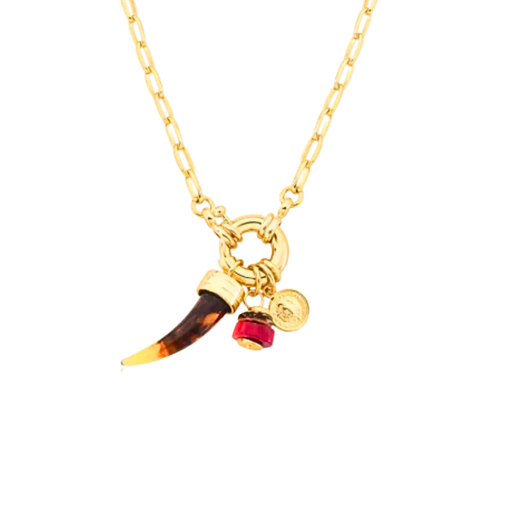 COLAR PENCA DOURADA - BANHADO A OURO 18K