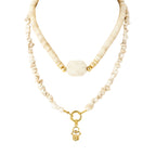 COLAR HOWLITA SERENA - ACABAMENTO BANHADO A OURO 18K