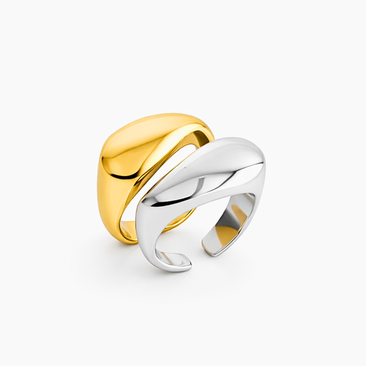 ANEL DUNA - REVESTIDO A OURO 18K