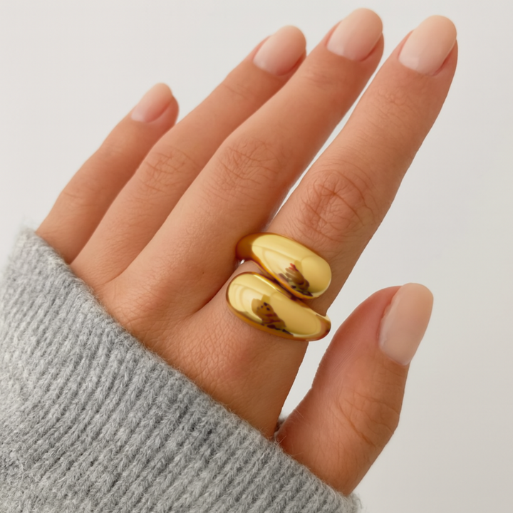 ANEL SEMENTES DA VIDA - REVESTIDO A OURO 18K