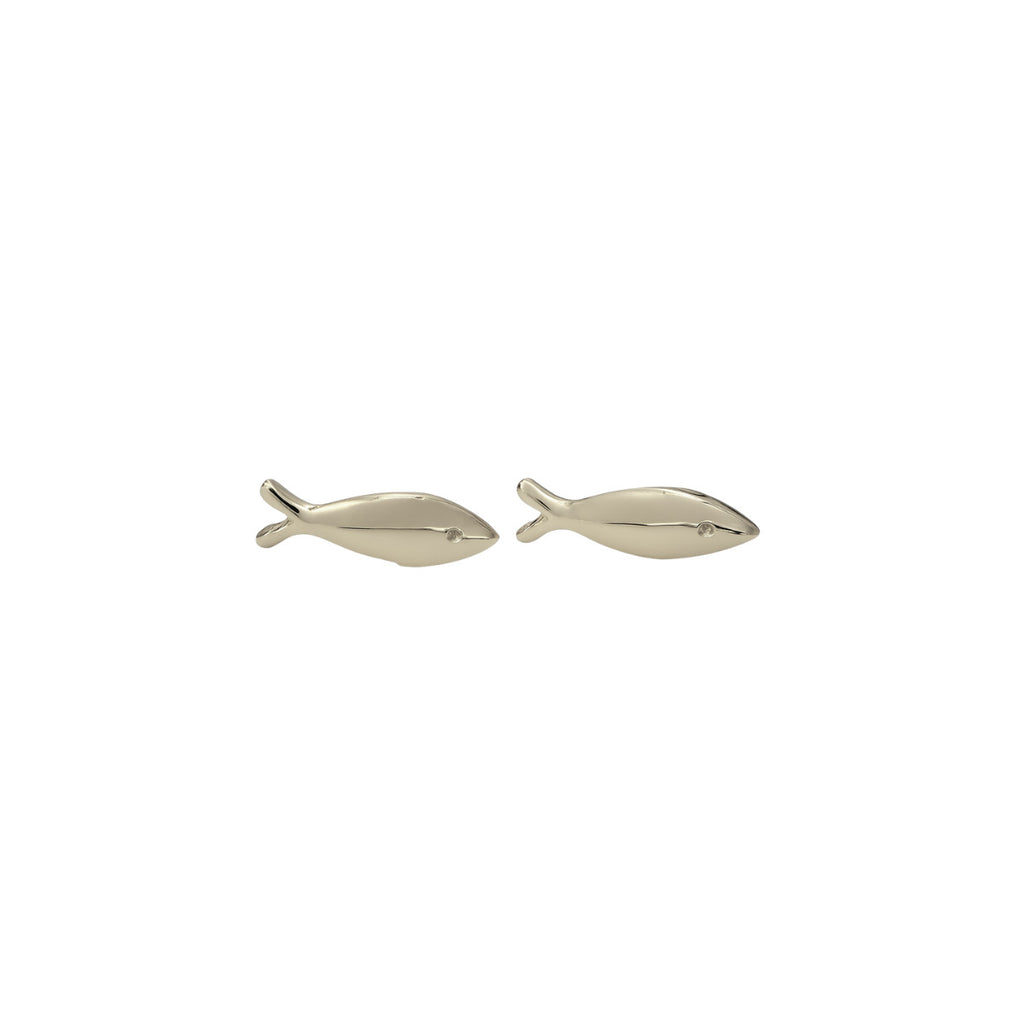 BRINCO PEIXE PRATEADO - BANHADO A RÓDIO