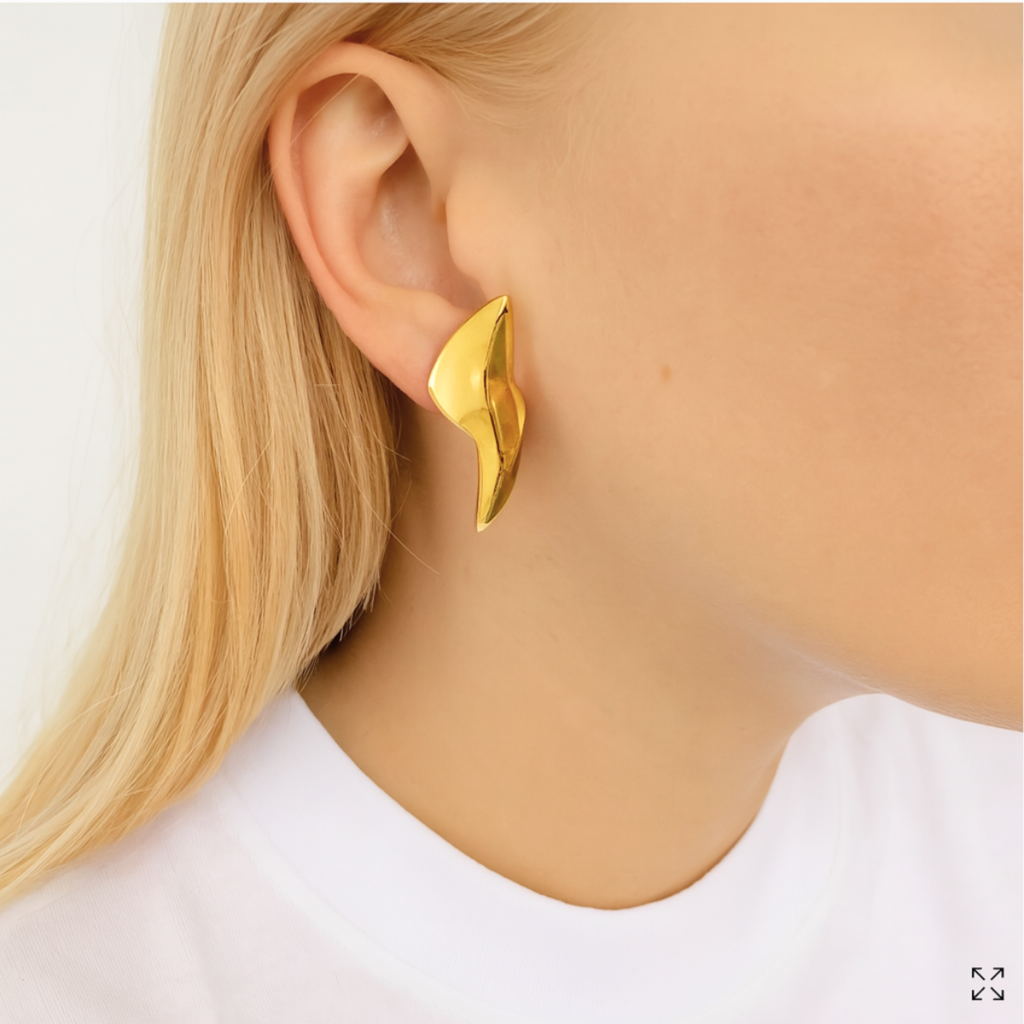 BRINCO RAIO VELOZ - REVESTIDO A OURO 18K