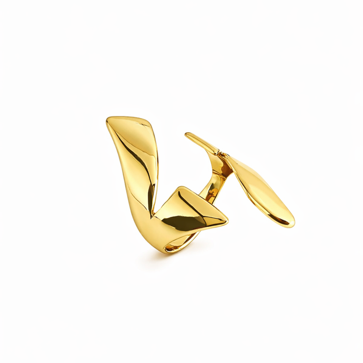 ANEL FENDA PROFUNDA - REVESTIDO A OURO 18K