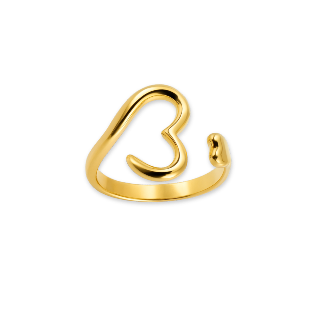 ANEL AMOR LIVRE - REVESTIDO A OURO 18K