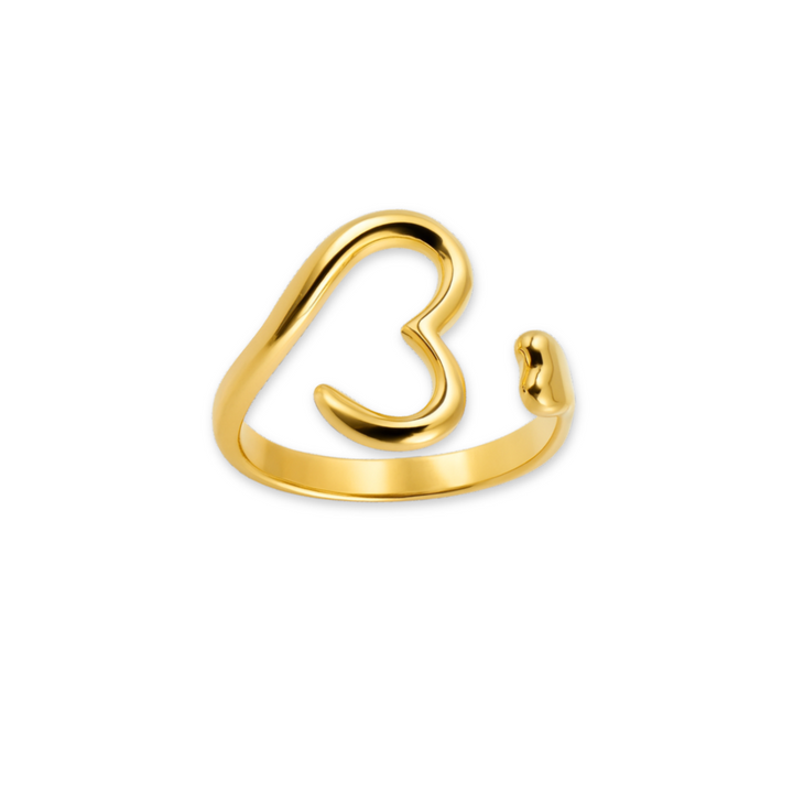 ANEL AMOR LIVRE - REVESTIDO A OURO 18K