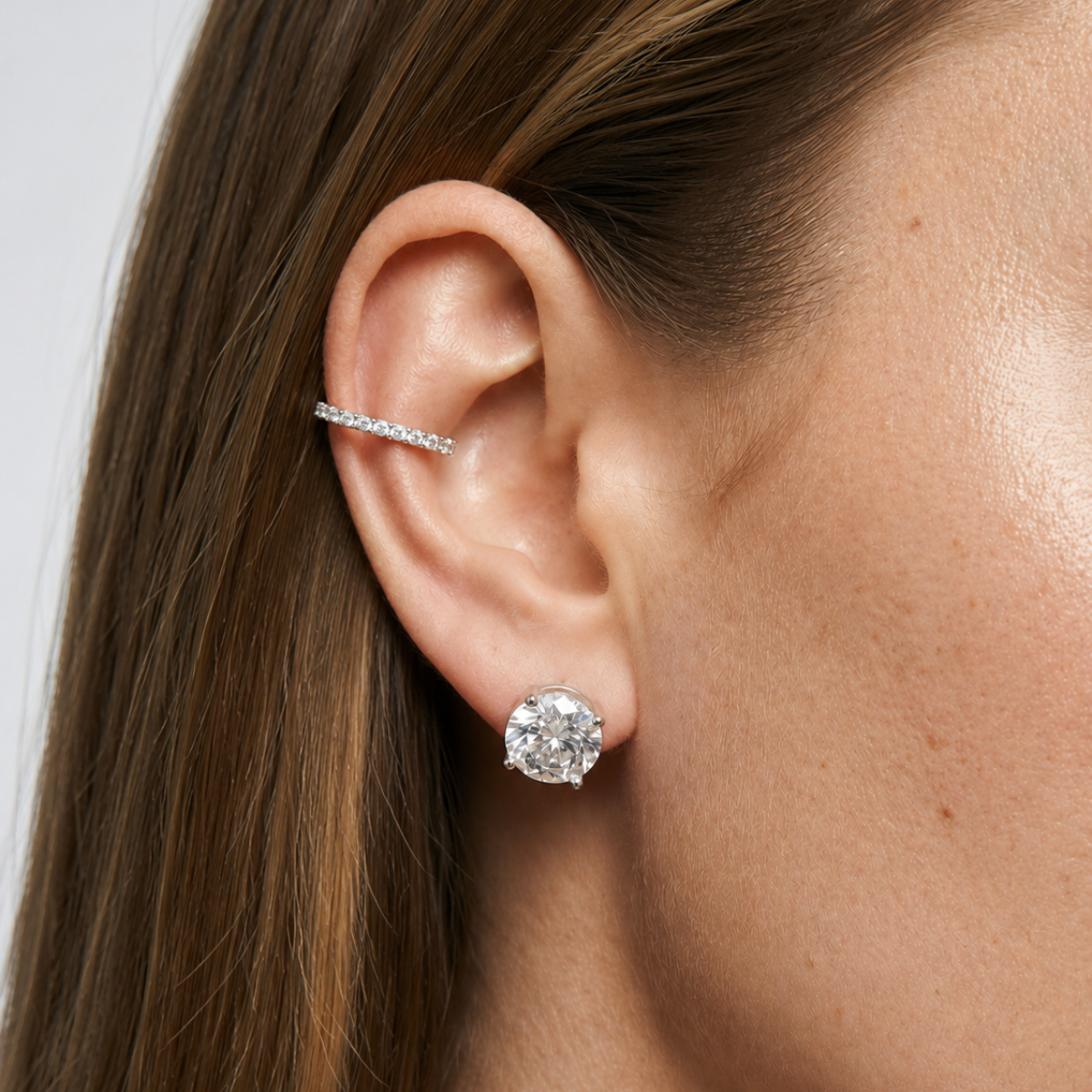 EAR CUFF LUZ CATIVA - BANHO RÓDIO