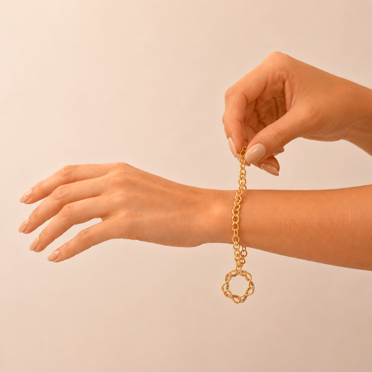 PULSEIRA ESPIRAL - BANHO OURO