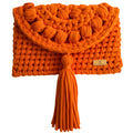 BOLSA TRAMA TASSEL LARANJA - FEITA À MÃO