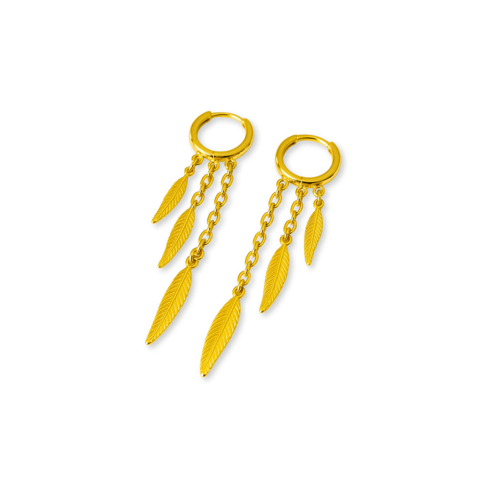BRINCO FREE SPIRIT - BANHADO A OURO 18K