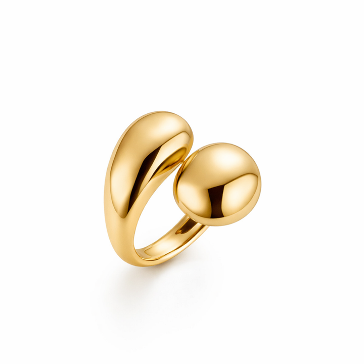 ANEL SEMENTES DA VIDA - REVESTIDO A OURO 18K