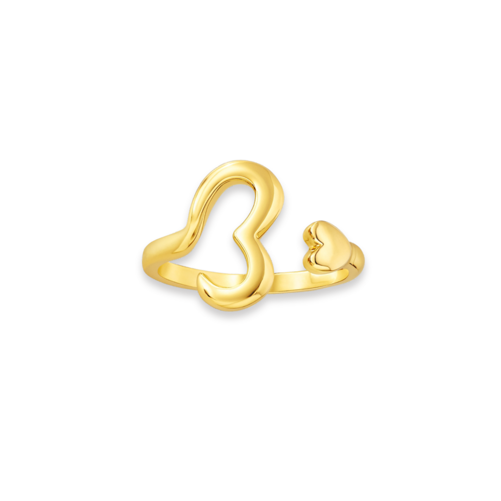 ANEL AMOR LIVRE - REVESTIDO A OURO 18K