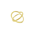 ANEL CONTORNO CORACÃO PARA FALANGE / MINDINHO - REVESTIDO A OURO 18K