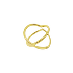 ANEL CONTORNO CORACÃO PARA FALANGE / MINDINHO - REVESTIDO A OURO 18K