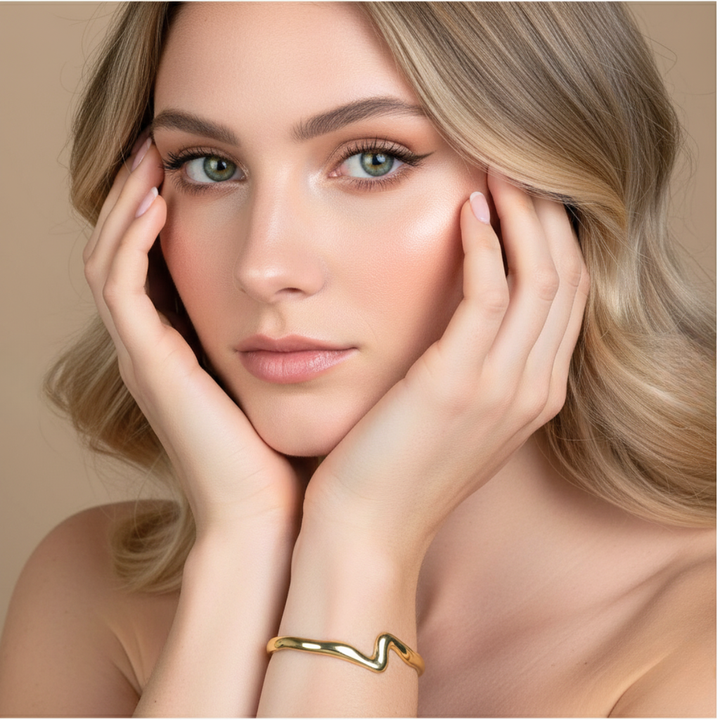 BRACELETE RIO BRAVO - REVESTIDO A OURO 18K