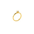 ANEL SOLITÁRIO BELLE - BANHADO A OURO 18K