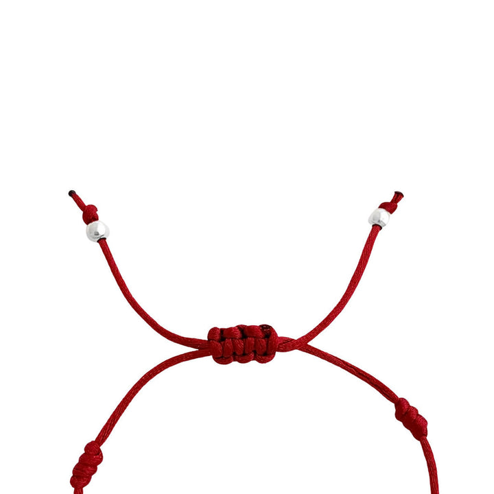 PULSEIRA 7 NÓS DA PROTEÇÃO VERMELHA - PRATA 925