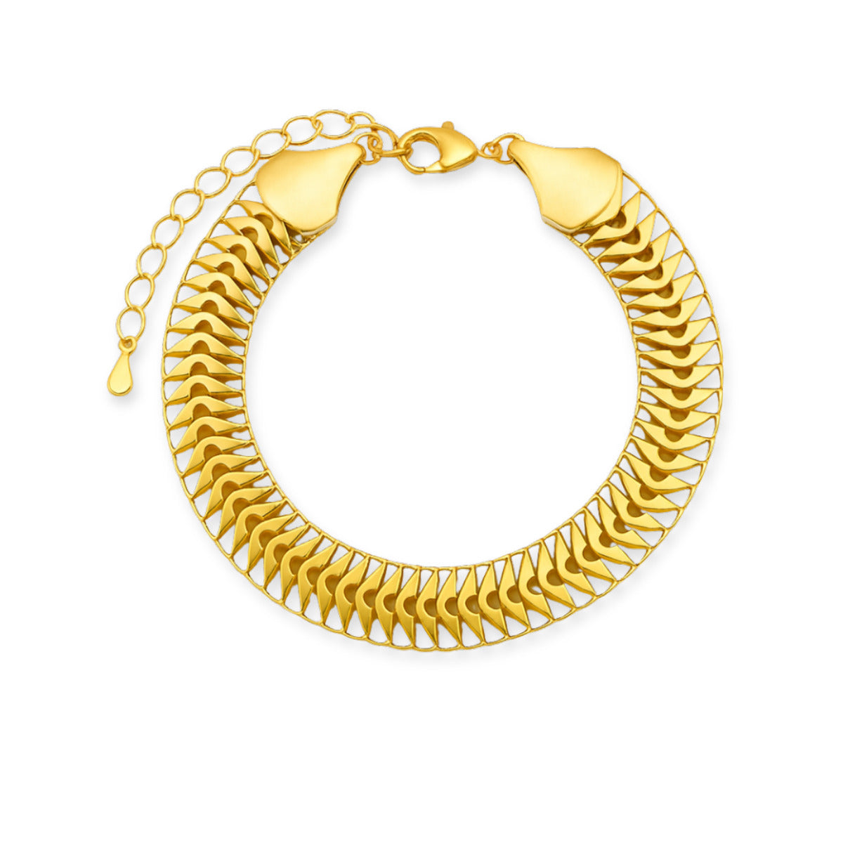 PULSEIRA GOLDEN SCALES - BANHO OURO